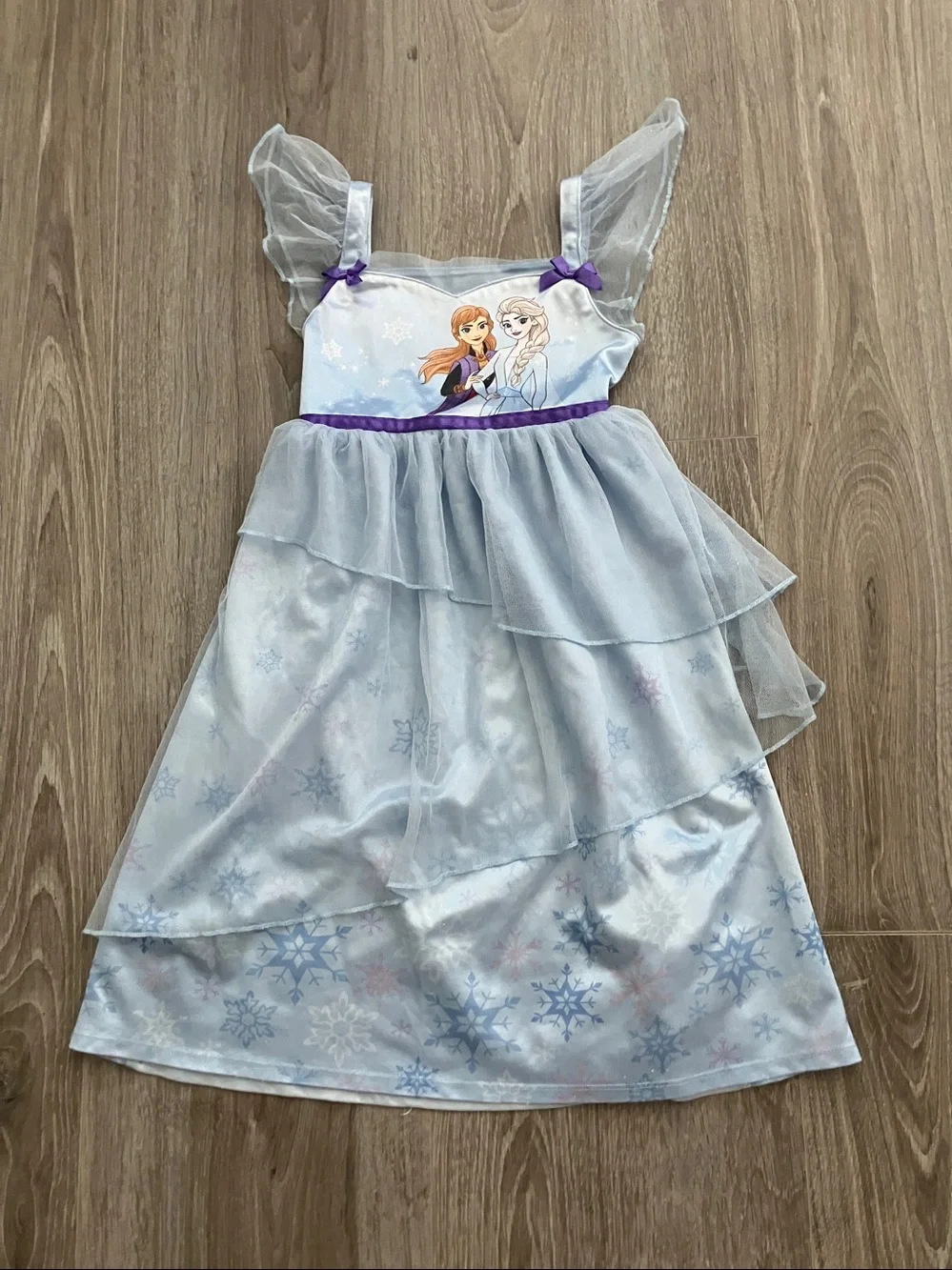 DISNEY Toddler Girls Frozen Elsa and Anna Nightgown | 4T - Picture 8 of 9